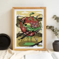 PER SITO MOCKUP STAMPE 3X4 CON CORNICE BRUCO MELA